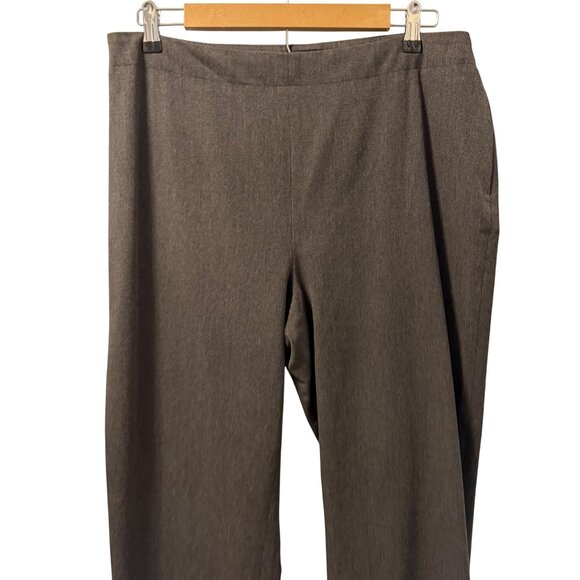 Talbots Womens Classic Slim Pants Size 14 Gray Polyester/Rayon Blend Side Zip - Picture 10 of 12